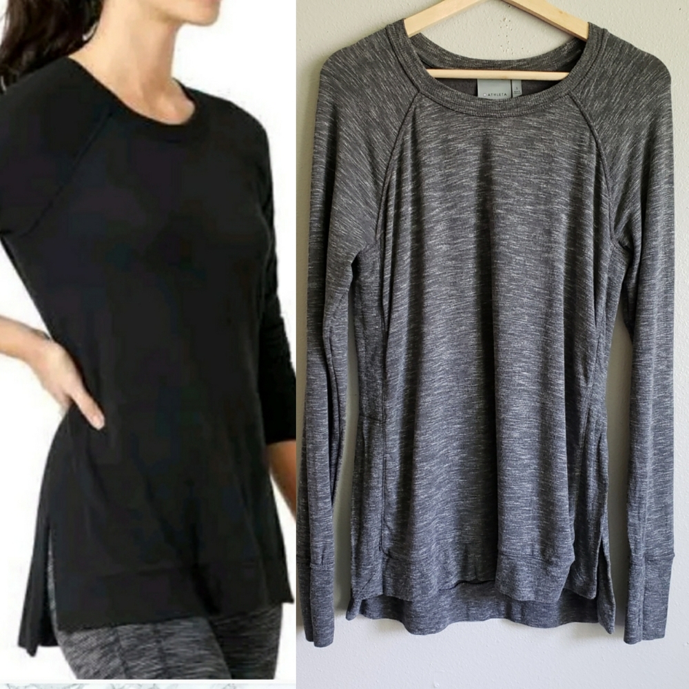Athleta Studio Side Slit Sweater